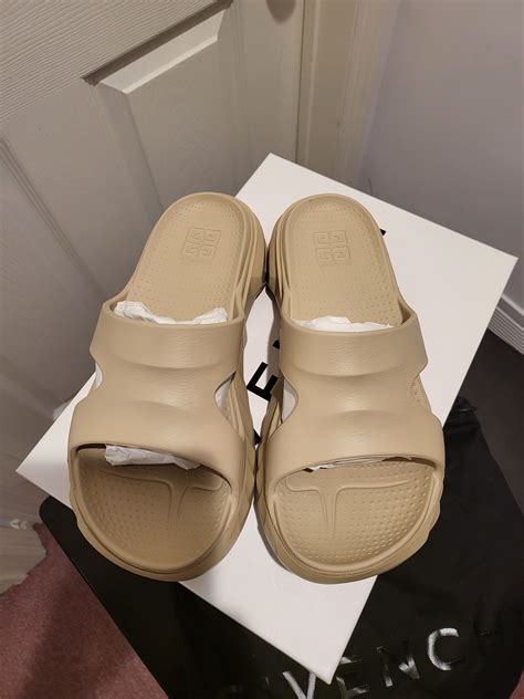 womens white givenchy slides|Givenchy marshmallow slide.